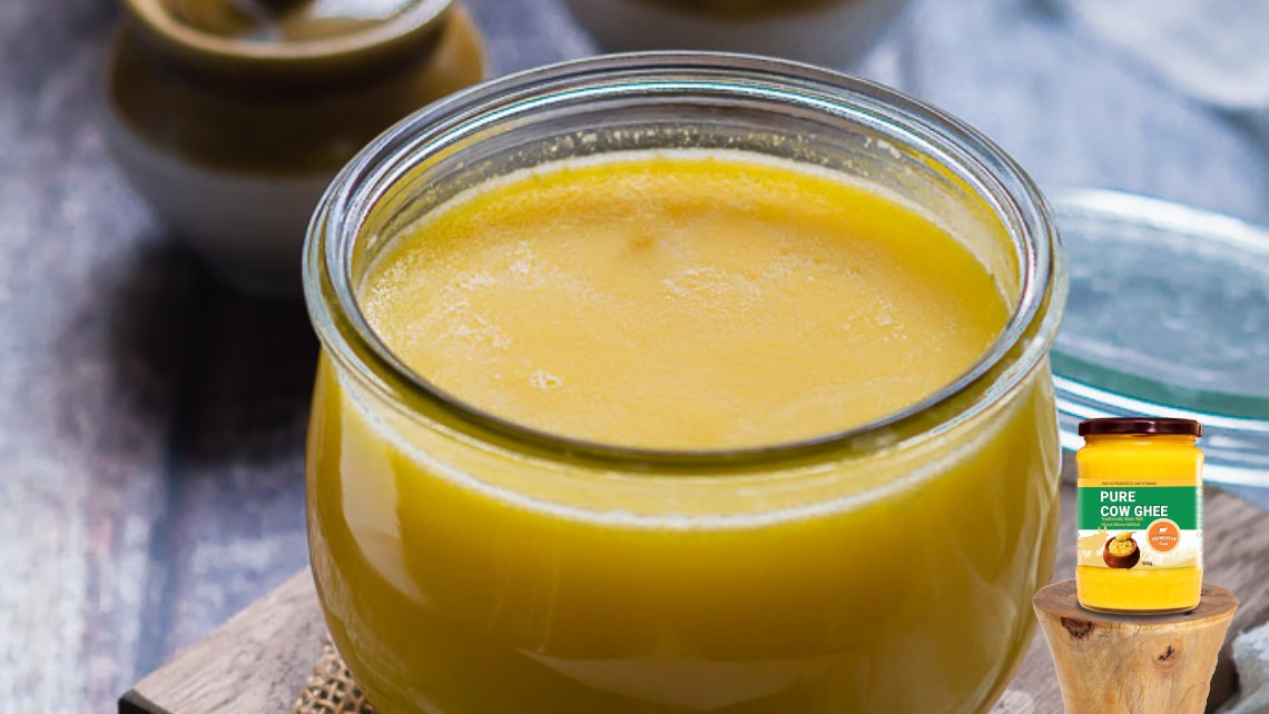 Ghee in bottle